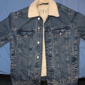 H&M Denim fur jacket